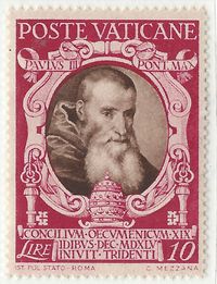 Vatikan Post Papst Paul III 1468-1549 - Papst seit 1534
