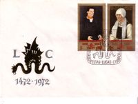 04.07.1972 DDR FDC Gem&auml;lde von L. Cranach: Rechts die Mutter von Martin Luther