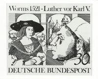 FOTO-ESSAY, PHOTO-ESSAY, VORLAGEST&Uuml;CK, 1521 Reichstag zu Worms, Luther Briefmarken, Worms