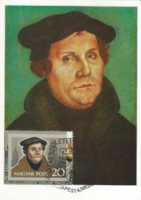 Magyarorsz&aacute;g Martin Luther postab&eacute;lyegek