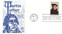 500 Jahre Martin Luther, USA, Briefmarke, Luther