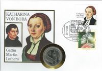 Katharina von Bora, Luthers Frau, Luther Briefmarken, Martin Luther
