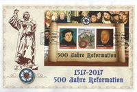 FDC Block 500 Jahre Reformation &Ouml;sterreich, Martin Luther, Luther Briefmarken