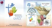 03.03.2017 FDC Namibia, Luther Briefmarken, Reformation