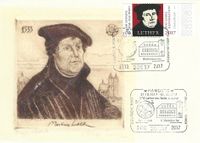31.10.2017 BRD Hamburg - 500 Jahre Reformation - Luther&quot; - Stempelnummer: 21/334, Luther, Luther Briefmarken, Hamburg