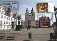 31.10.2017 Wittenberg Stempel 20/327 &quot;500 Jahre Reformation&quot; Schlosskirche Wittenberg /Maximumkarte, Luther Briefmarken