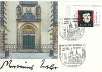 31.10.2017, Wittenberg, Stempel 20/327, &quot;500 Jahre Reformation&quot;, Schlosskirche, Luther Briefmarken