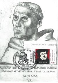 Reformation, Luther, Briefmarken, Erfurt, Worms, Luther Briefmarken