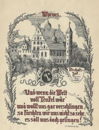 Auf Luthers Spuren - ca.1920 - Zehn Zeichnungen + Gedichte Anna und Paul Blau