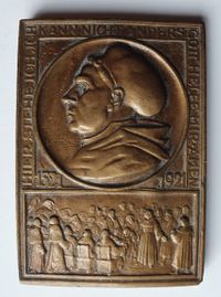 Martin Luther Einseitige Bronzeplakette 1921