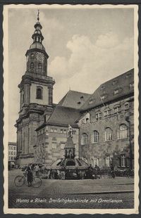 Dreifaltigkeitskirche in Worms, auch bekannt als Reformations-Ged&auml;chtnis-Kirche zur Heiligen Dreifaltigkeit