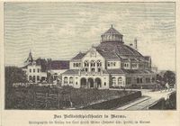 Worms - Theater - der Wormser Volksb&uuml;hnenbau um 1890_