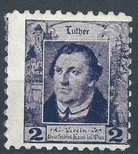 Luther Briefmarken, Vignette, Reklamemarke, Werbemarke, Martin Luther - Deutsches Haus Wien