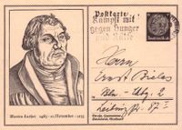 Feldpostkarte Deutsches Reich, Martin Luther