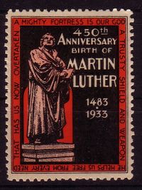 Luther Briefmarken, Vignette, Reklamemarke, Werbemarke, Martin Luther, Ereignismarke,