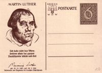 1940 Feldpostkarte Deutsches Reich - Martin Luther