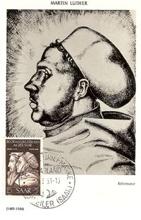 Michel 308, Saar Luther, Luther Briefmarke