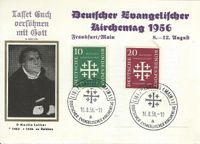 Evangelischer Kirchentag M&uuml;nchen, Luther Briefmarken