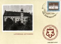 Wittenberg Augustiner-Eremiten Kloster, Martin Luther, Luther Briefmarken