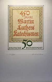 Martin Luther, Katechismus, Lucas Cranach, FDC, Erstagsbrief, Martin Luthers Katechismus, Michel 1016, Martin Luther, Luther Briefmarken