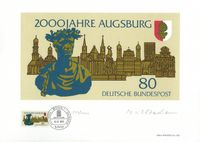 10.01.1985 2000 Jahre Augsburg Edition Philartes Nr 1 von 85 - 503 von 1000 Signiert