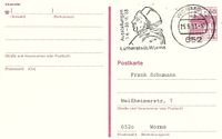 25.05.1983 BRD Sondermaschinenstempel Worms Martin Luther