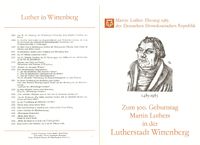 &quot;500. Geburtstag - Martin Luther&quot;, Junker J&ouml;rg, Luther Briefmarken, Martin Luther, DDR, Wittenberg