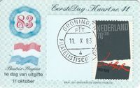 Nieuwenhuijzen, Kees (1933-2017), ErstagsKarte nr 41, Niederlande, 11.10.1983 Niederlande, Maximumkarte 500. Geburtstag Martin Luther, Michel nr, 162, Holland, Luther Briefmarken