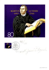 Edition Philartes No. 23, Michelnummer: 1193, Martin Luther, Luther Briefmarke, Elisabeth von Janota-Bzowski