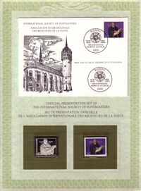 Michel 1193, Martin Luther, Gedenkblatt, Erinnerungsblatt, 500 Geburtstag Martin Luther, Silber-Briefmarke Luther