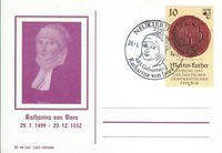 Sonderstempel Neukieritzsch, Katharina von Bora, Sonderstempel, Ersttagsstempel Katharina von Bora, Luther Briefmarken