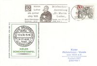 15.11.1988 Reichstag zu Worms - Sonderstempel, Luther Briefmarken