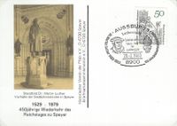 Luther Briefmarken, Speyer Lutherdenkmal, Augsburg