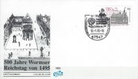 1995 BRD FDC Wormser Reichstag 1495 Maximilian I