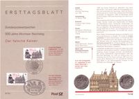 Michel 1773, Wormser Reichstag von 1495, Maximilian I, Kaiser MaximilianI, Haus zur M&uuml;nze, Worms