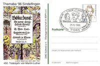 Sindelfingen &quot;450 Todesjahr Martin Luther, Luther Briefmarken