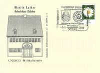 Hettstedter Briefmarkenverein e.V. Eisleben: Aktionstag Weltkulturerbe Luthergedenkst&auml;tten, Luther Briefmarken