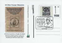 Halle - Kardinal Albrecht von Brandenburg Stempel-Nr. 10 108, Luther Briefmarken, Martin Luther