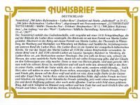 13.04.2017 Lutherstadt Wittenberg Stempellnummer 06 059, Lutherrose, Luther Briefmarken, Martin Luther, 500 Jahre Reformation,