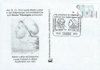 Doktorvater, A. Bodenstein, gen. Karlstadt, Martin Luther, Luther Briefmarken