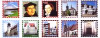 Katharina von Bora, Sonderstempel, Ersttagsstempel Katharina von Bora, Luther Briefmarken, Privatpost