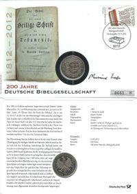 200 Jahre Deutsche Bibelgesellschaft, Annegret Ehmke, Bibel, 2012