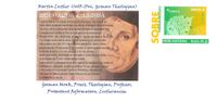 2013 Spanien Ganzsache &quot;Luther&quot;, Luther Ganzsache, Luther Briefmarken, Martin Luther, Spanien, Espania