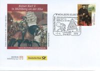 Sch&auml;tze aus deutschen Museen, Tizian, Kaiser Karl V, Briefmarke
