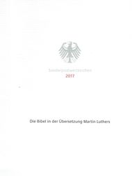 Ministerkarte &quot;500 Jahre Luther Bibel &Uuml;bersetzung&quot;, Luther Briefmarken, Martin Luther, Luther Bibel&uuml;bersetzung, Luther Bibel, Luther 2017