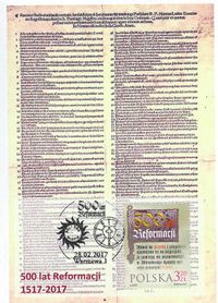 Polen Ersttagsstempel, 500 Jahre Reformation, Luther Briefmarken