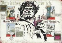 Postkarte Lutherdenkmal, Lutherdenkmal, Luther Briefmarken, Martin Luther, Luther-Denkm&auml;ler, Lutherdenkm&auml;ler, Martin Luther Denkmal