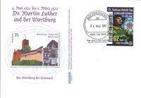 Martin Luther, Privatpost, Halle, Eisleben, Reformation, Briefmarke, Luther, Luther Briefmarken, Wartburg