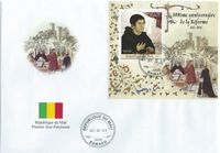 06.05.2017 Republique Mali &quot;500 Jahre Reformation&quot; Martin Luther, Luther Briefmarken