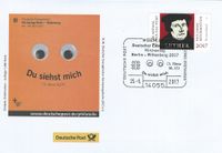 25.05.2017 Berlin Stempellnummer 10/114, &quot;Kirchentag - 500 Jahre Reformation&quot;, Luther Briefmarken